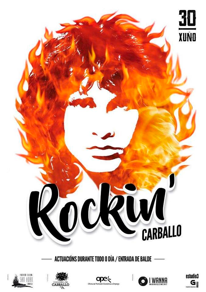 Imaxe do cartel para a actual edición do Rockin'Carballo