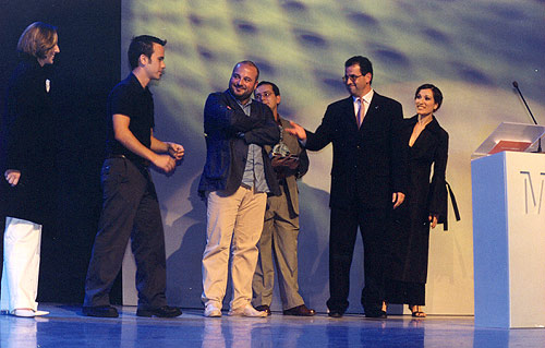 A entrega dos premios