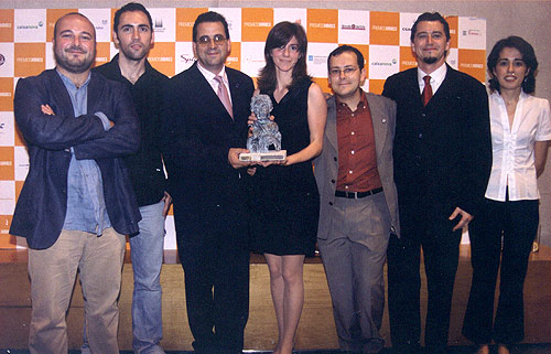 A entrega dos premios