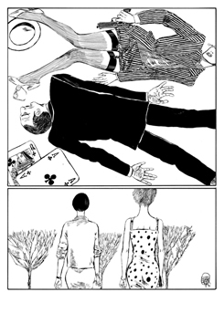 Páxina de <i>Valentina</i>, de Guido Crepax