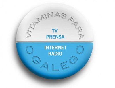 Logotipo da campaña Vitaminas para o galego