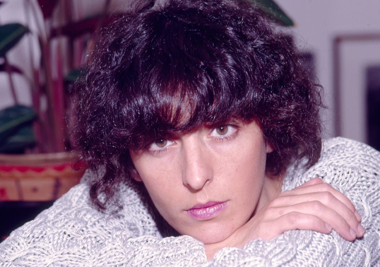 Xela Arias arredor de 1993. Fotografía de Xulio Gil. Fonte: RAG
