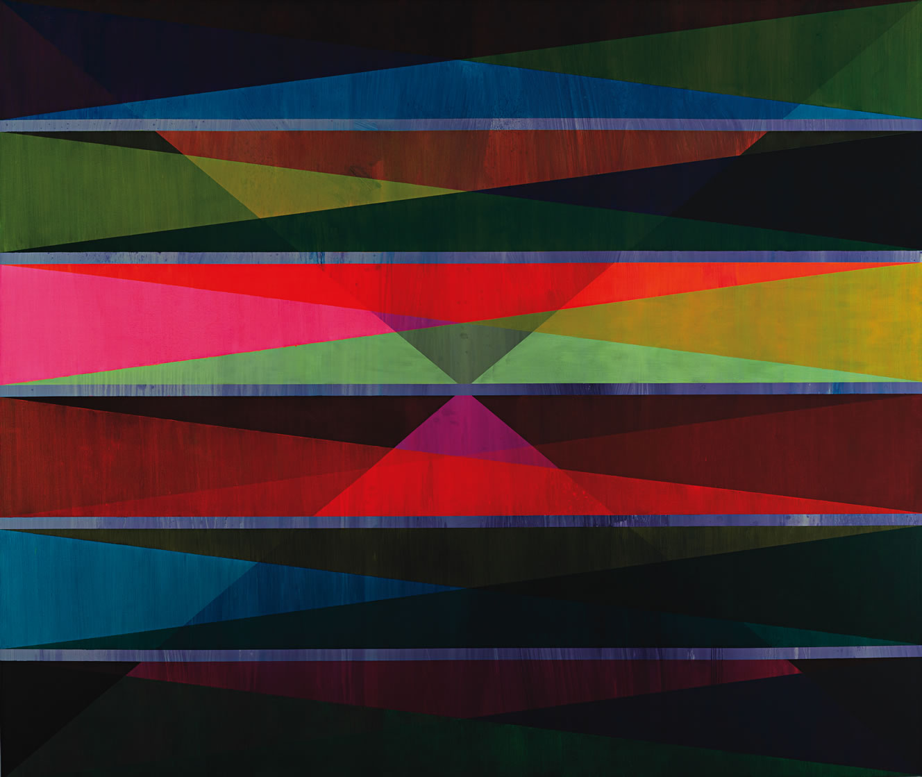 Lager XCV, 2008. Acrílico sobre tela 240 x 285 cm.