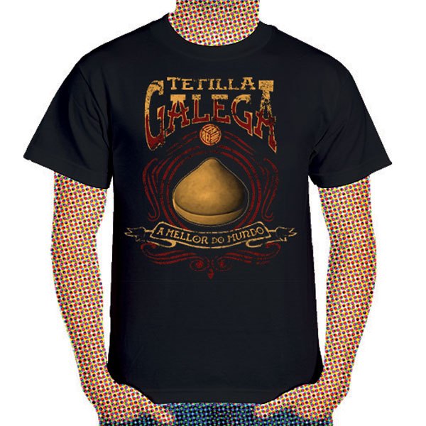 Tetilla galega. Camiseta de home.