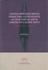 Portada de Cantigas para catro mortes