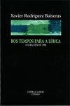 Portada de Bos tempos para a lrica